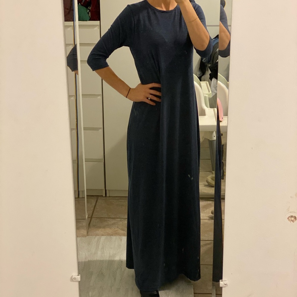 Long dress bleu grey